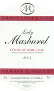 Wijn etiket - Lady Masburel Rouge - Château Masburel (Bergerac)