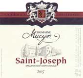 Wijn etiket - Saint Joseph Blanc - Domaine Mucyn (Rhône)