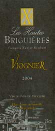 Wijn etiket - Viognier - Domaine Les Hautes Briguières (Rhône)